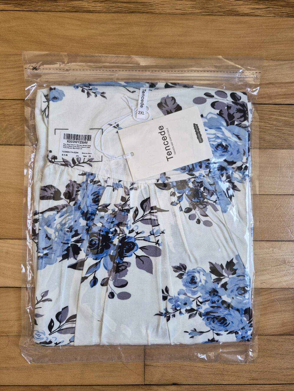 Blue Rose Branf Blue Floral Women Jeans Skirt - 2XL - Picture 2 of 4